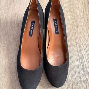 Margaux Elegant Black Suede Heels